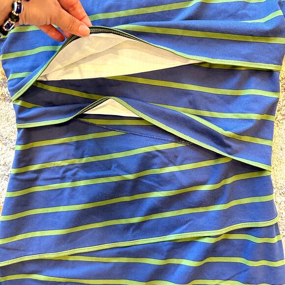 J. MCLAUGHLIN Catalina Cloth Striped Dress Size M Classic Business Casual Office - Picture 4 of 11